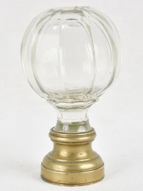 19th century blown glass balustrade ball 6¾"