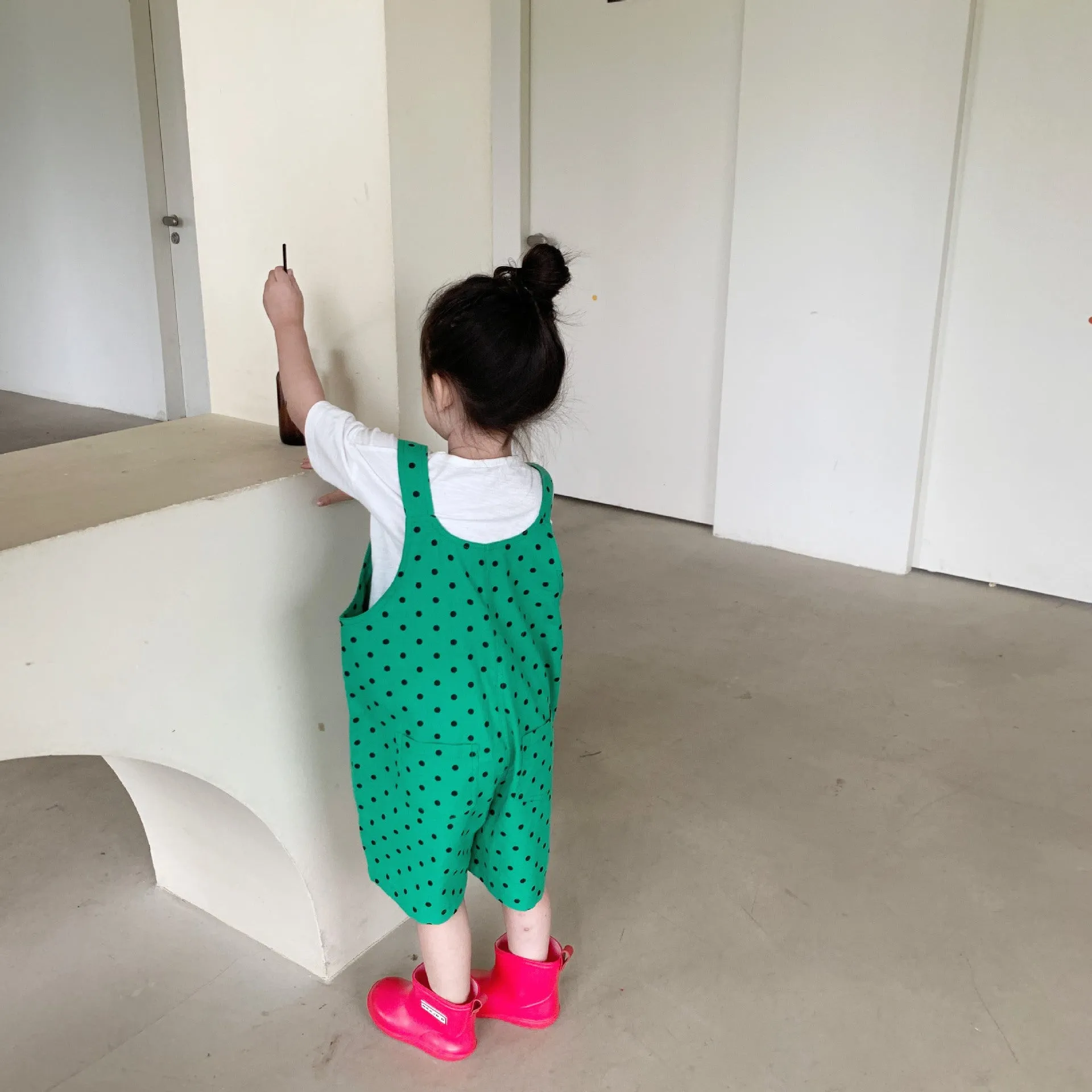[507582] - Setelan Overall Korean Style Anak - Motif Little Spot