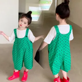 [507582] - Setelan Overall Korean Style Anak - Motif Little Spot