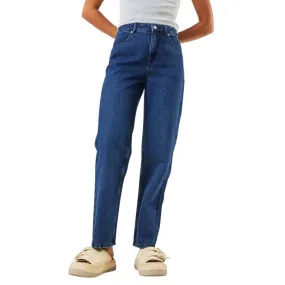 Afends Womens Shelby Hemp Denim Wide Leg Jeans - Original Rinse