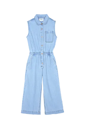 AMBER Bleached Blue - Sleeveless Jumpsuit