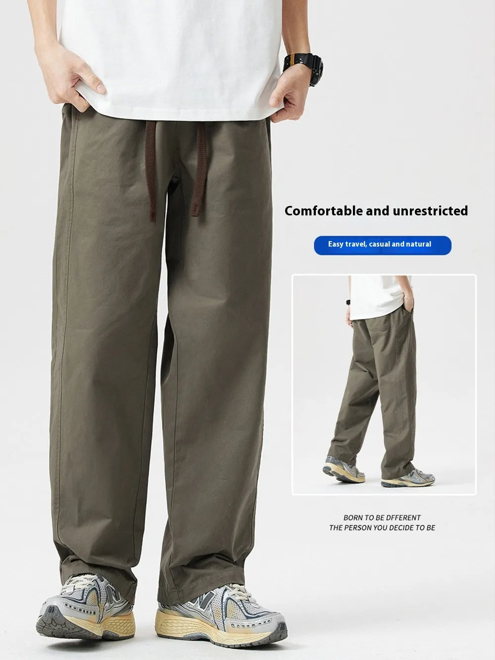 American High Street Summer Thin Pure Cotton Casual Pants