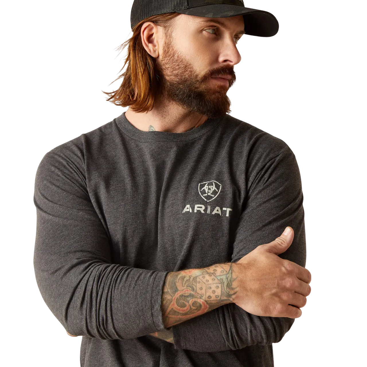 AriatMen's Wooden Flag T-Shirt