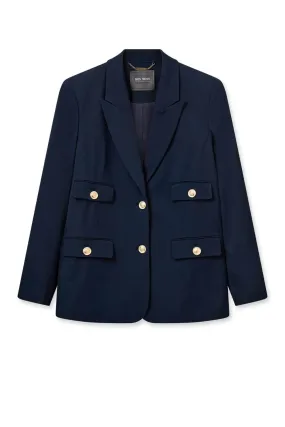 AURA CELLO BLAZER SALUTE NAVY