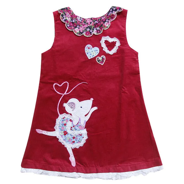 Ballerina Mouse Dress, Size 18M-7Yrs