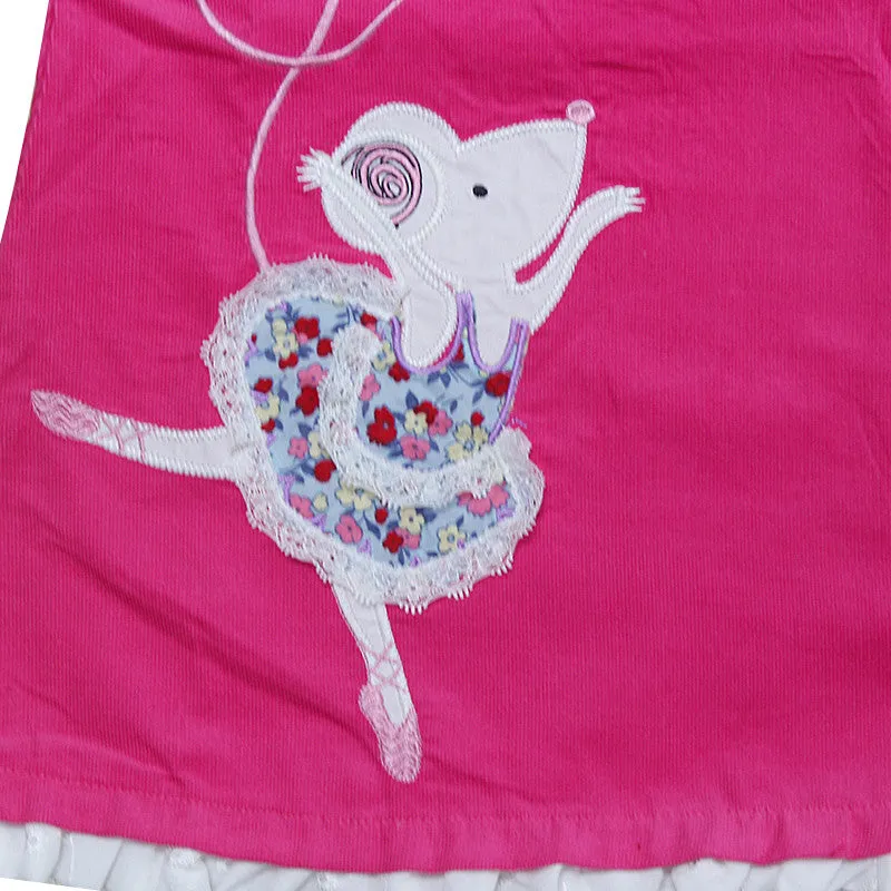 Ballerina Mouse Dress, Size 18M-7Yrs