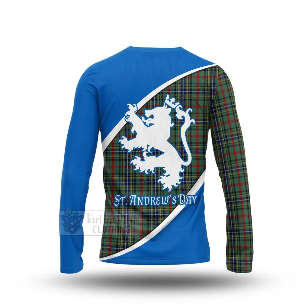Bisset Family Crest Tartan Long Sleeve T-Shirt Celebrate Saint Andrew's Day in Style