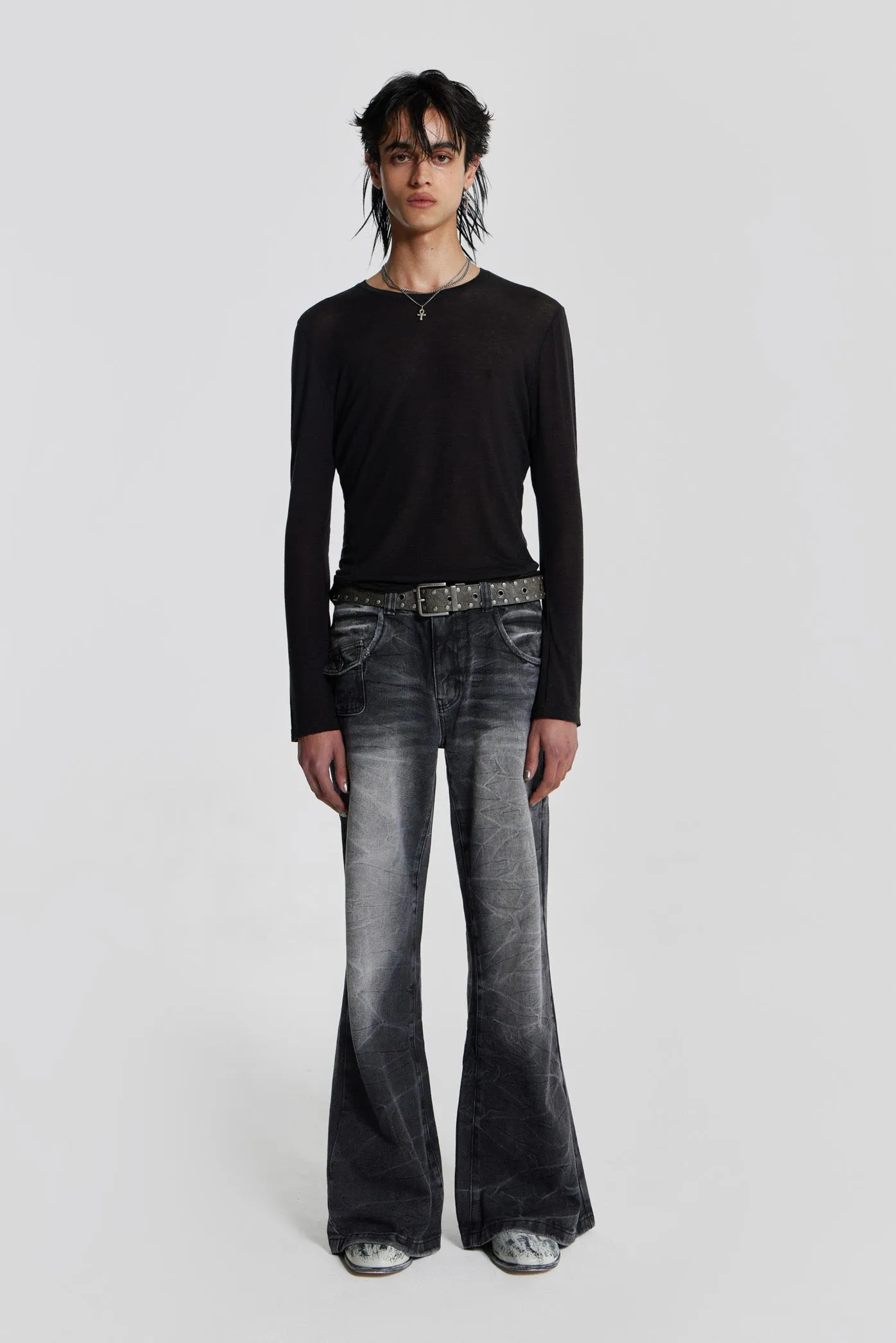 Black Crease Blaze Jean