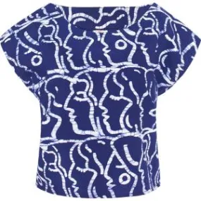 Boxy  Blouse - Sisters in Indigo