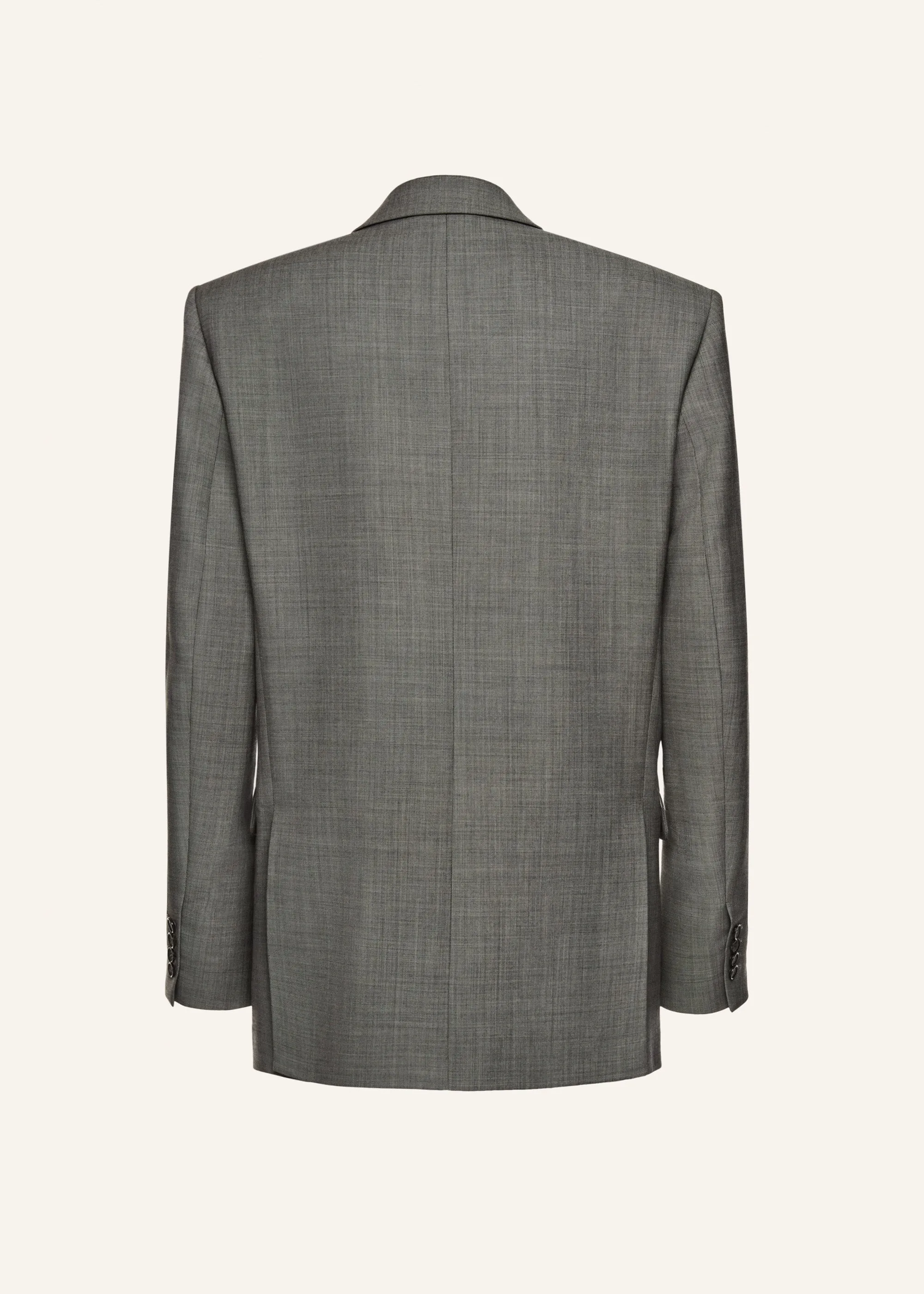 Boxy oversized blazer in grey