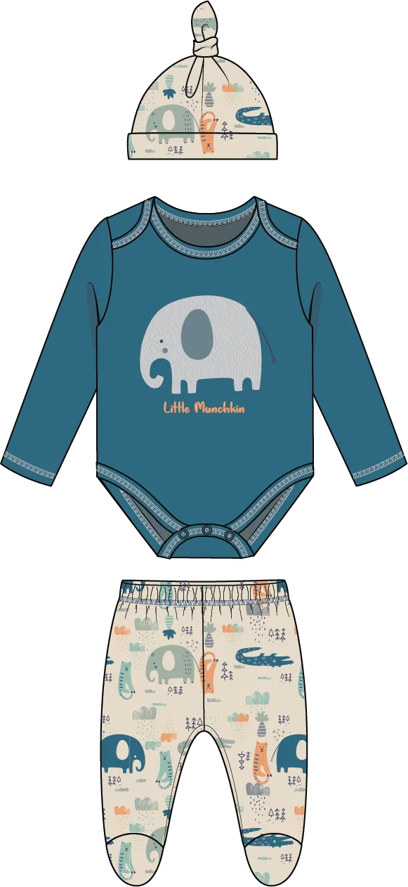 Boys 3 Piece Set-Little Munchkin