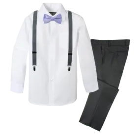 Boys' 4-Piece Customizable Suspenders Outfit - Customer's Product with price 52.95 ID FmMFUit4QPiUBEPcXop4EiRs