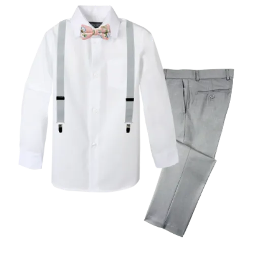 Boys' 4-Piece Customizable Suspenders Outfit - Customer's Product with price 59.95 ID Vw3N5cmoXgK6-e5iNS1U_aP8