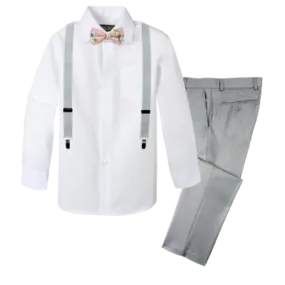 Boys' 4-Piece Customizable Suspenders Outfit - Customer's Product with price 59.95 ID Vw3N5cmoXgK6-e5iNS1U_aP8