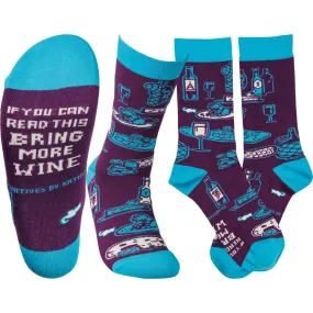 Bring More Wine Socks