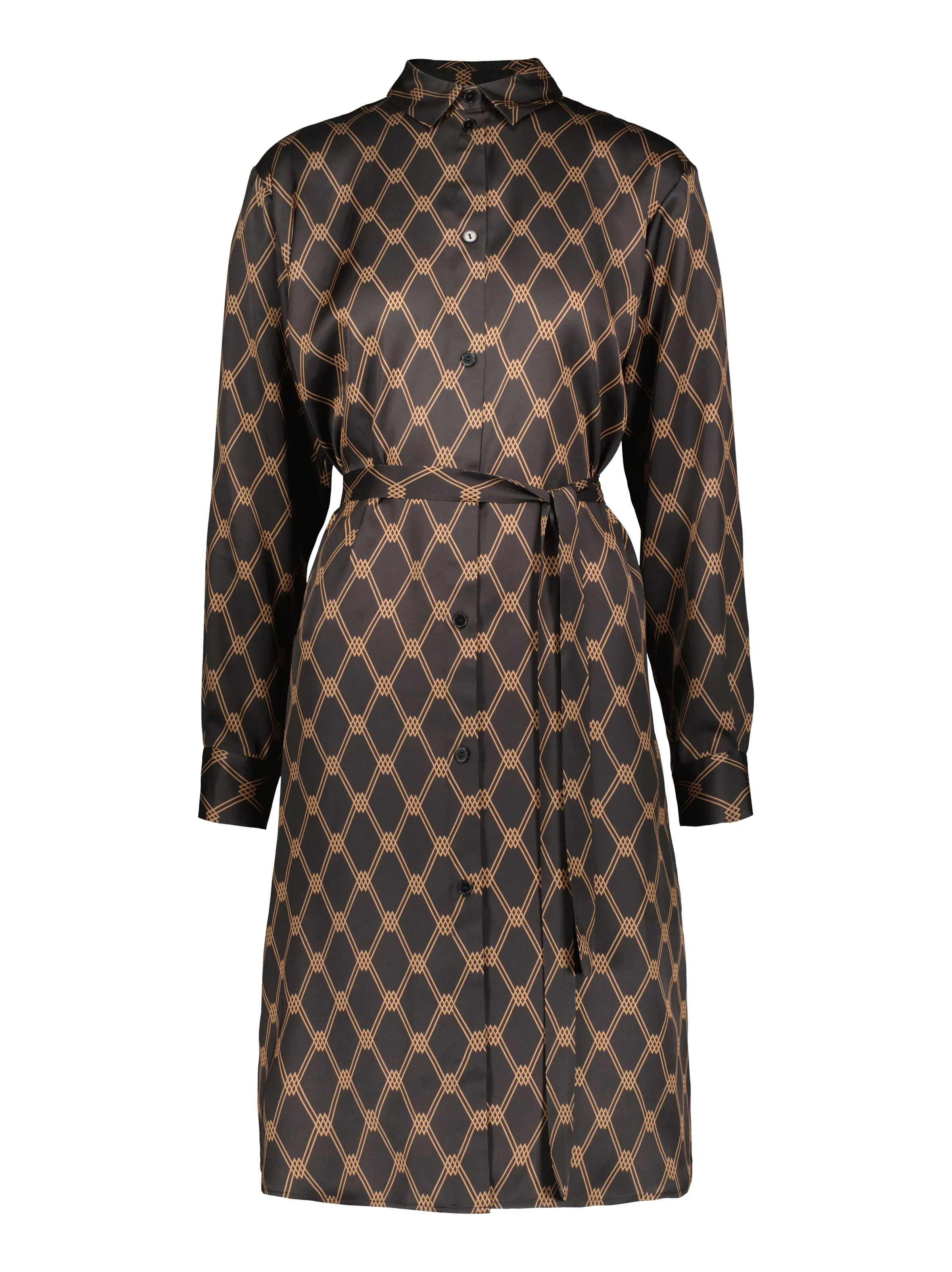 BROMLEY LONG SLEEVED SHIRT DRESS  -  Wilow monogram