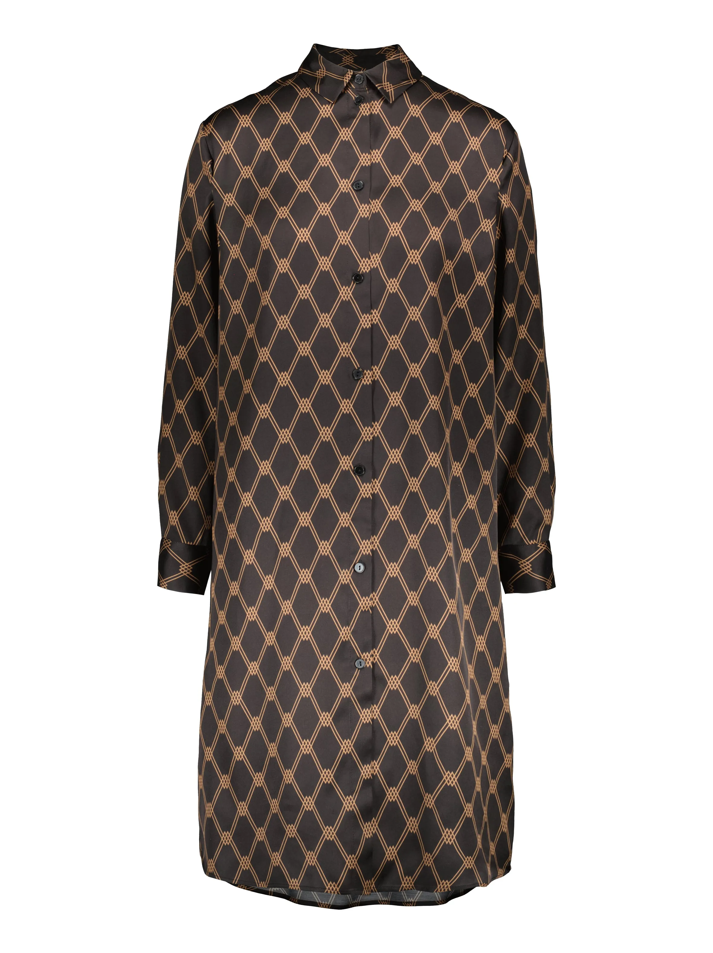 BROMLEY LONG SLEEVED SHIRT DRESS  -  Wilow monogram