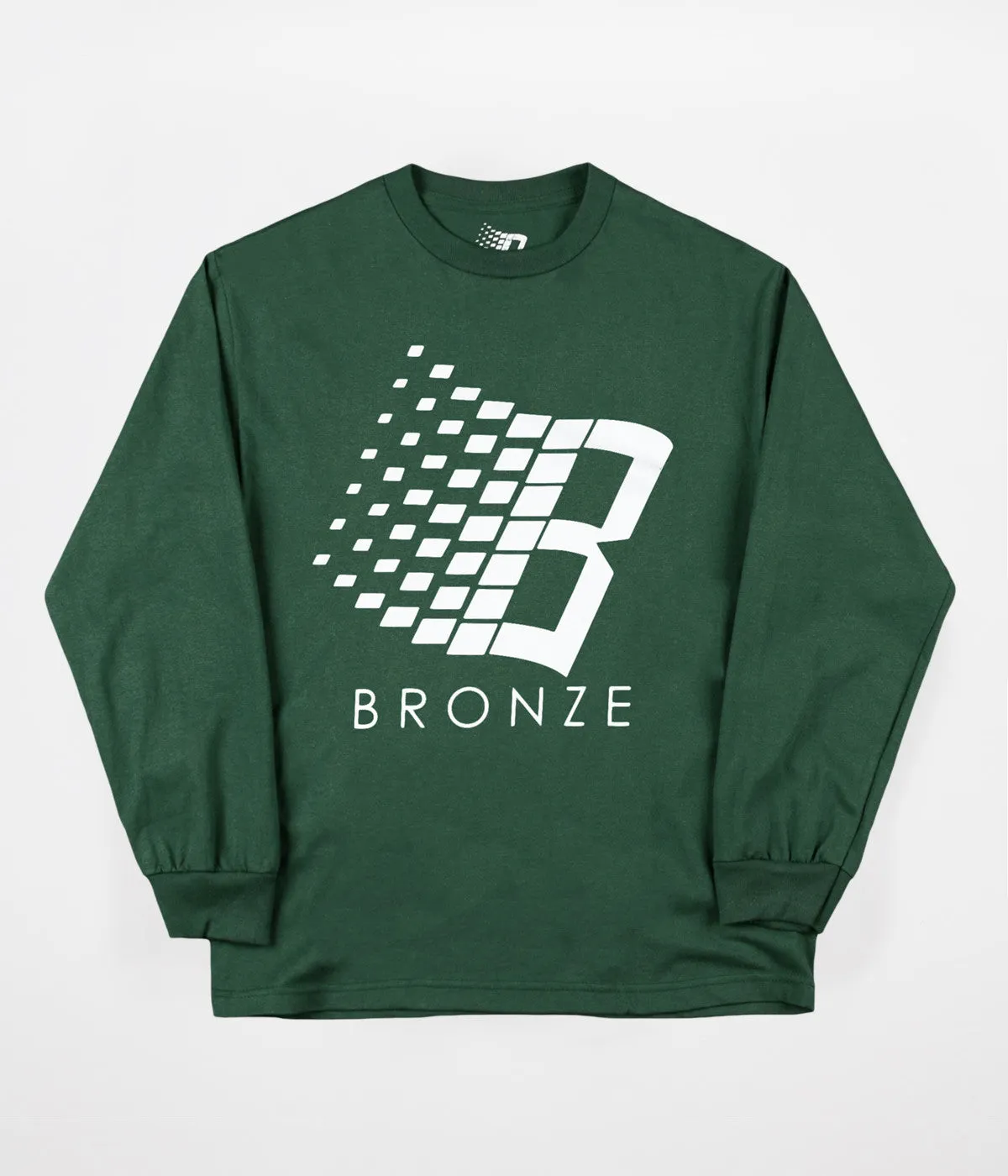 Bronze 56K Logo Misprint Long Sleeve T-Shirt - Forest Green