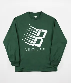 Bronze 56K Logo Misprint Long Sleeve T-Shirt - Forest Green