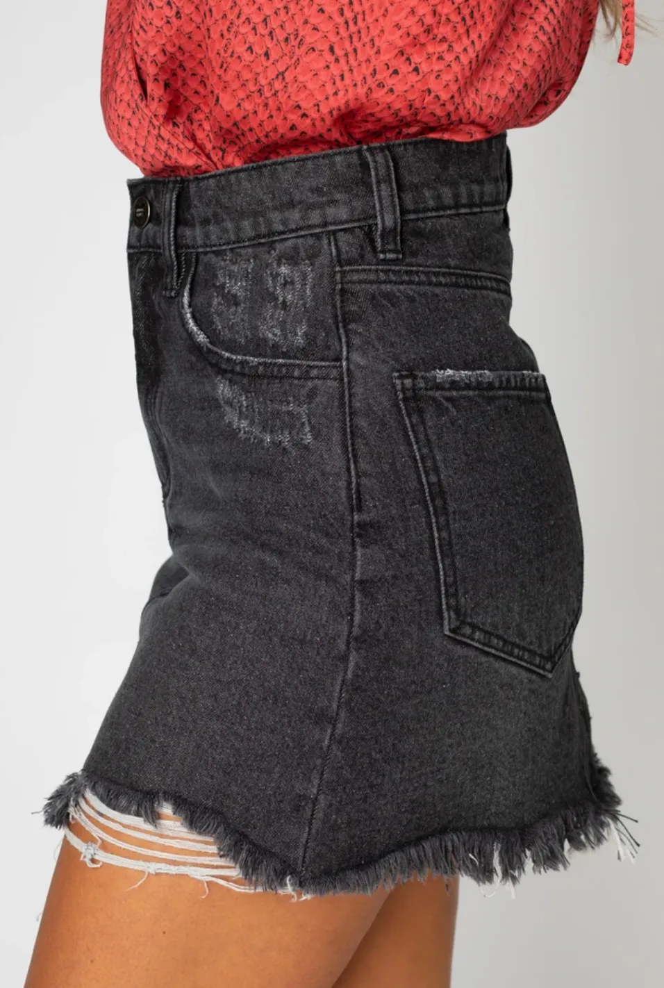 Buddy Love 'Sharon' Skirt in Charcoal