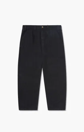 Butter Goods Blue Note Pleated Denim Pants, Washed Black