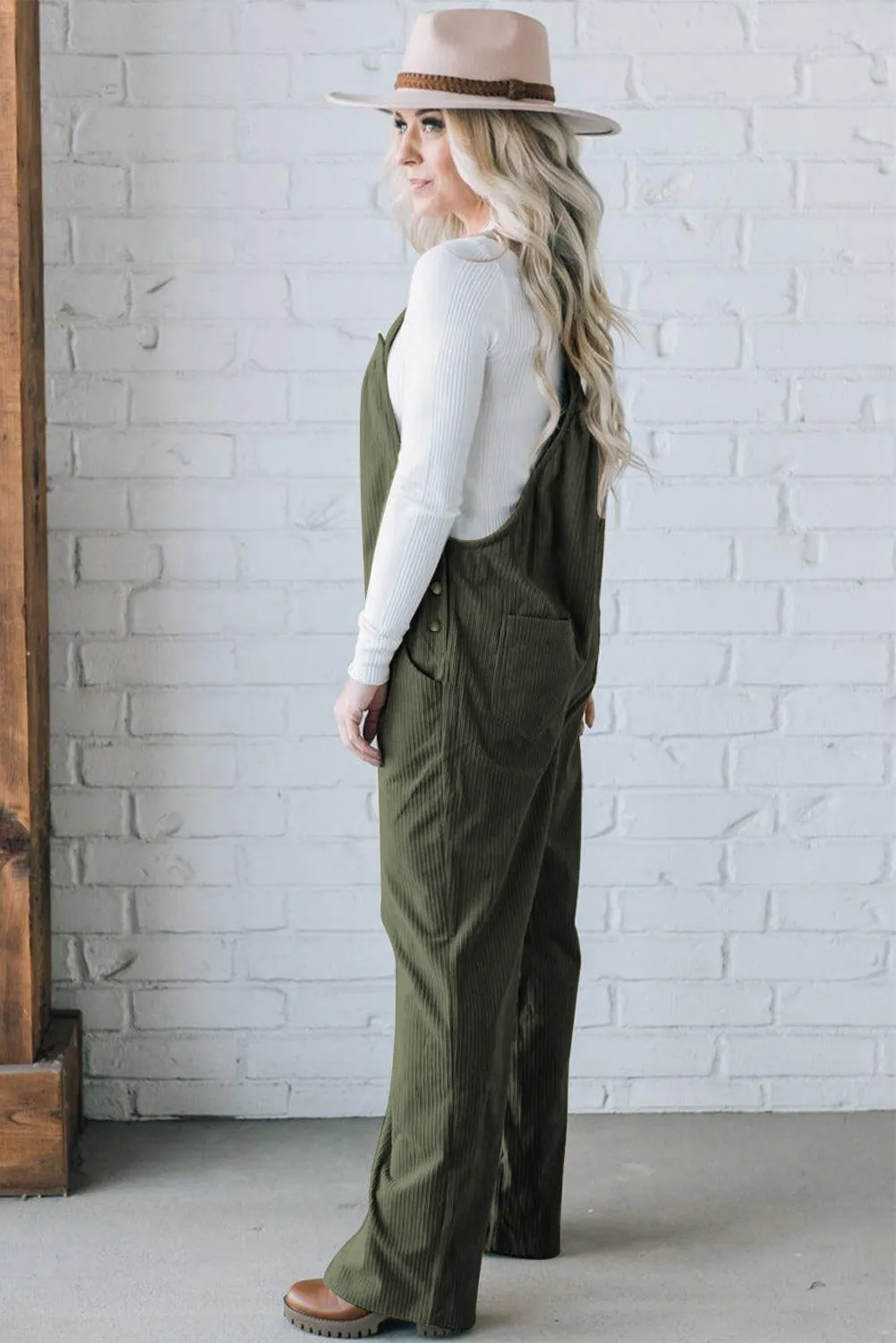 Button Detail Jumpsuit
