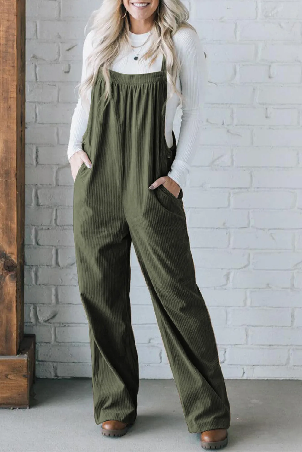 Button Detail Jumpsuit