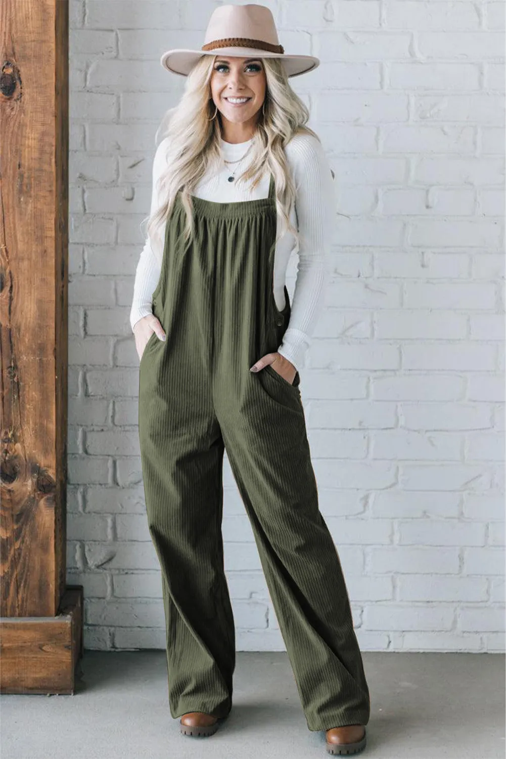 Button Detail Jumpsuit