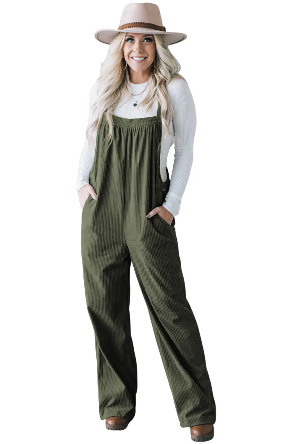 Button Detail Jumpsuit