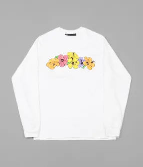 Call Me 917 Hibiscus Long Sleeve T-Shirt - White