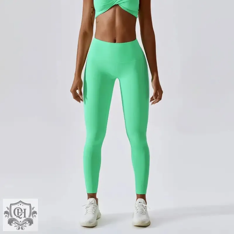 Candy Colour High Waist Yoga Pants