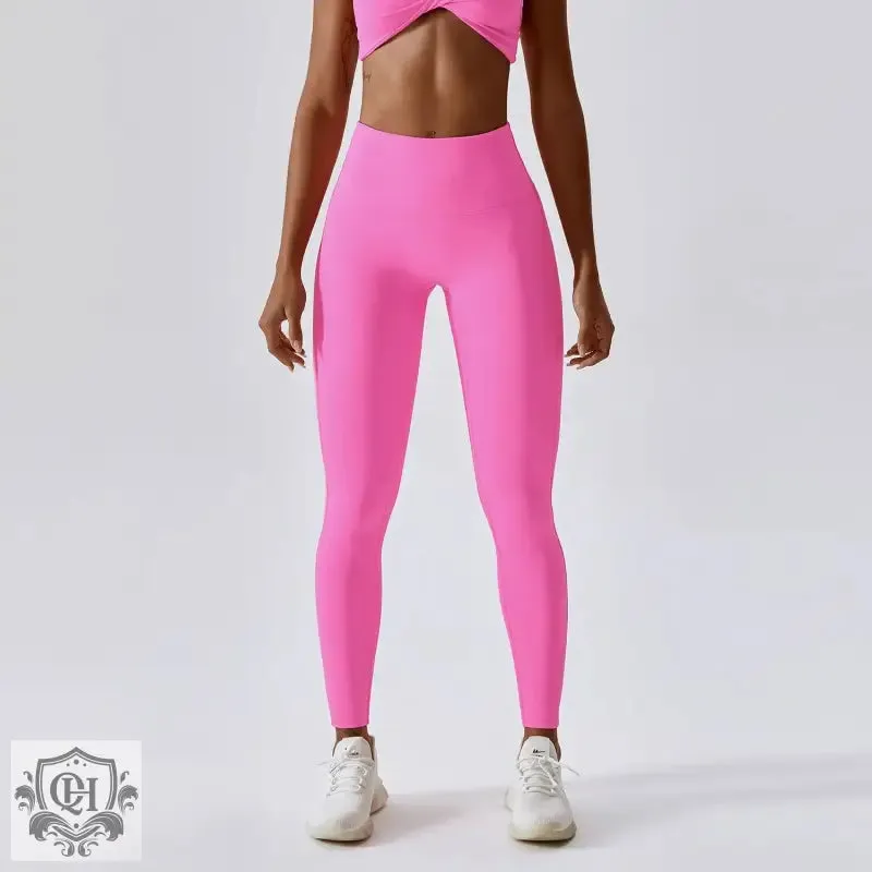 Candy Colour High Waist Yoga Pants