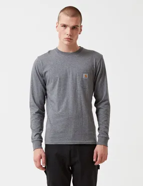 Carhartt-WIP Pocket Long Sleeve T-Shirt - Dark Grey