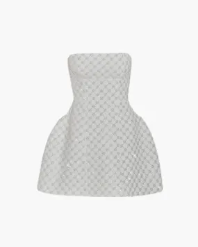 Carmelina – Bead and pearl embellishments – Mini dress