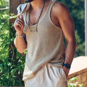 Casual Solid Color Knitted Tank Top