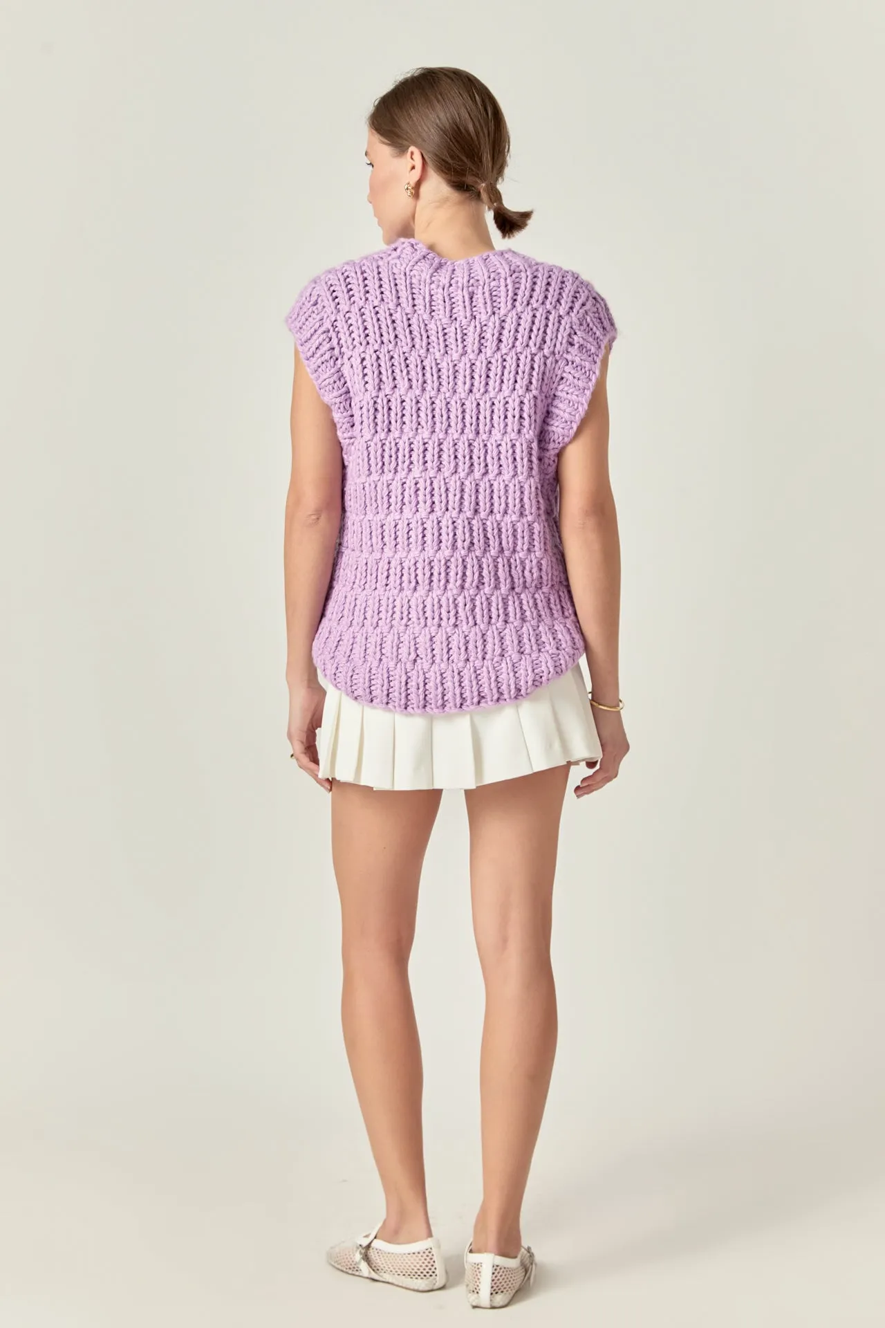Chunky Knit Sweater Vest