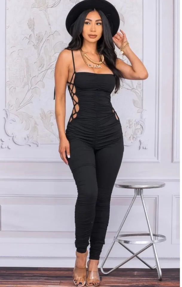 Crisscrossed Out Jumpsuit
