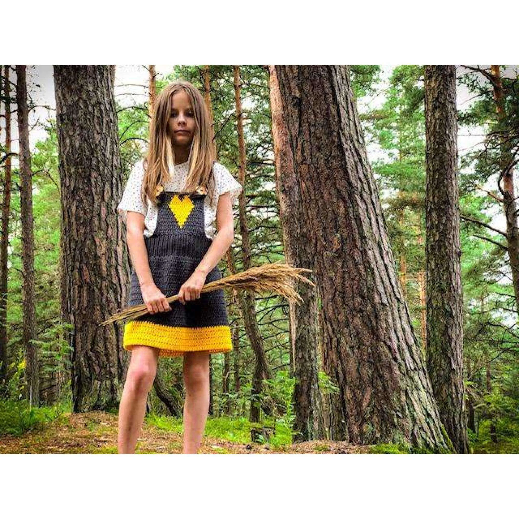 Crochet Pattern - Back To School Overall Skirt