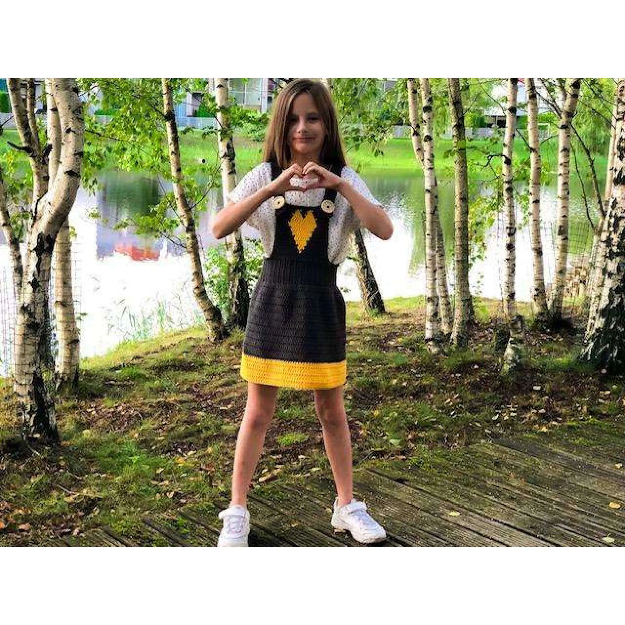 Crochet Pattern - Back To School Overall Skirt