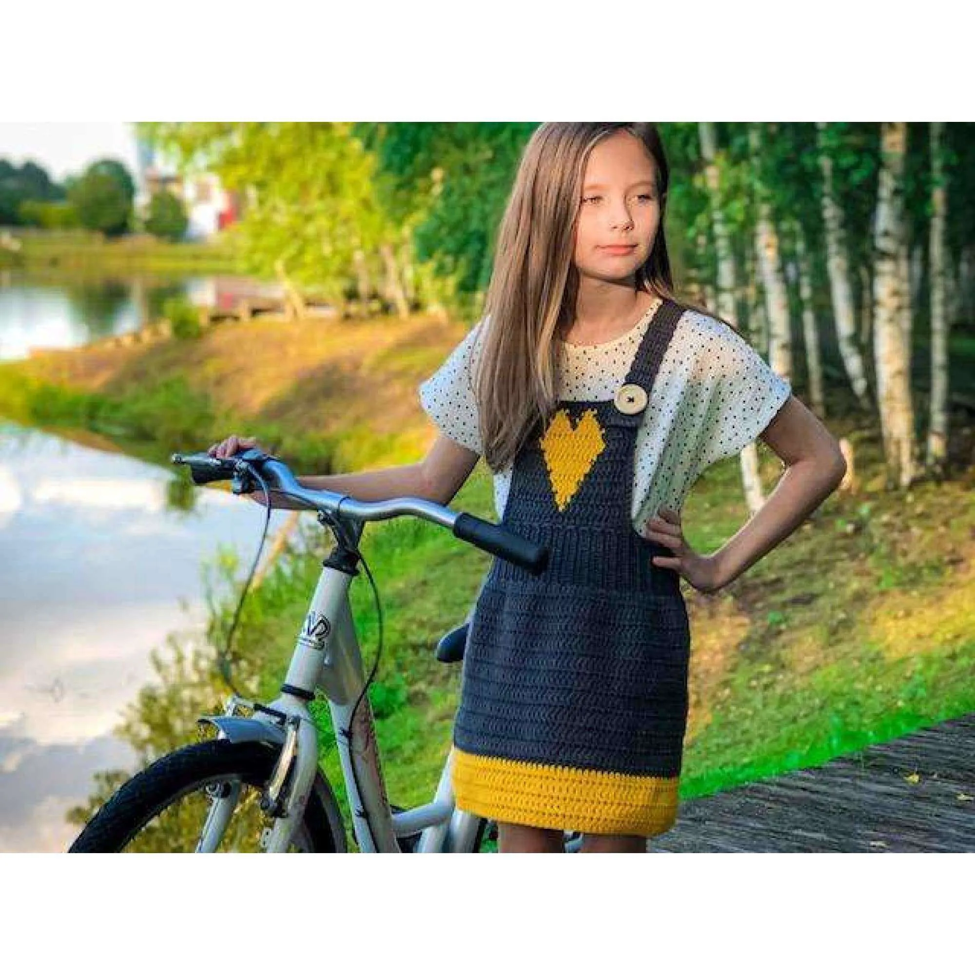 Crochet Pattern - Back To School Overall Skirt