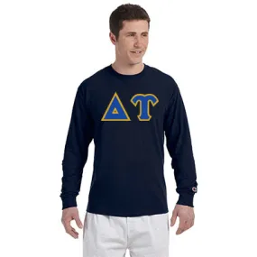 Delta Upsilon Greek Champion Long-Sleeve Tee - Champion CC8C - TWILL