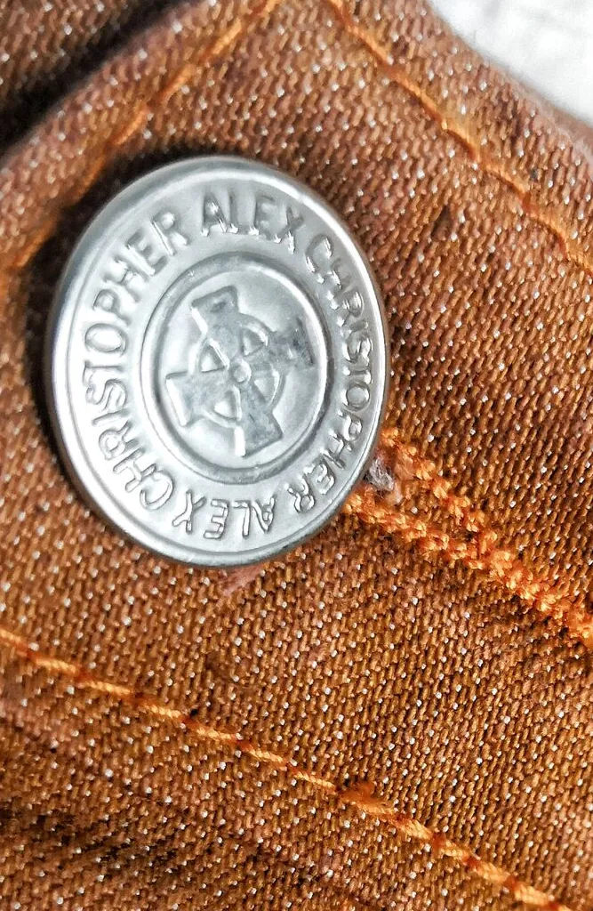 Drop Crotch Utility Jeans - Burnt Orange