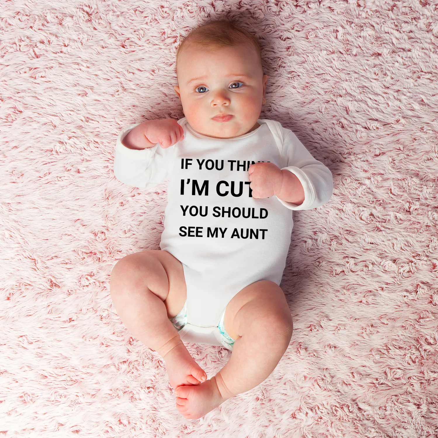 Endanzoo Organic Baby Bodysuit - My Aunt is Cute