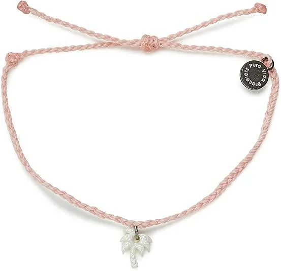 Engraved Mop Palm Silver Bracelet