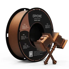 ERYONE Metallic PLA Filament 1.75mm, 3D Printer Filament Metal PLA,  /-0.03mm, 1kg(2.2lbs)/Spool, Stainless Steel