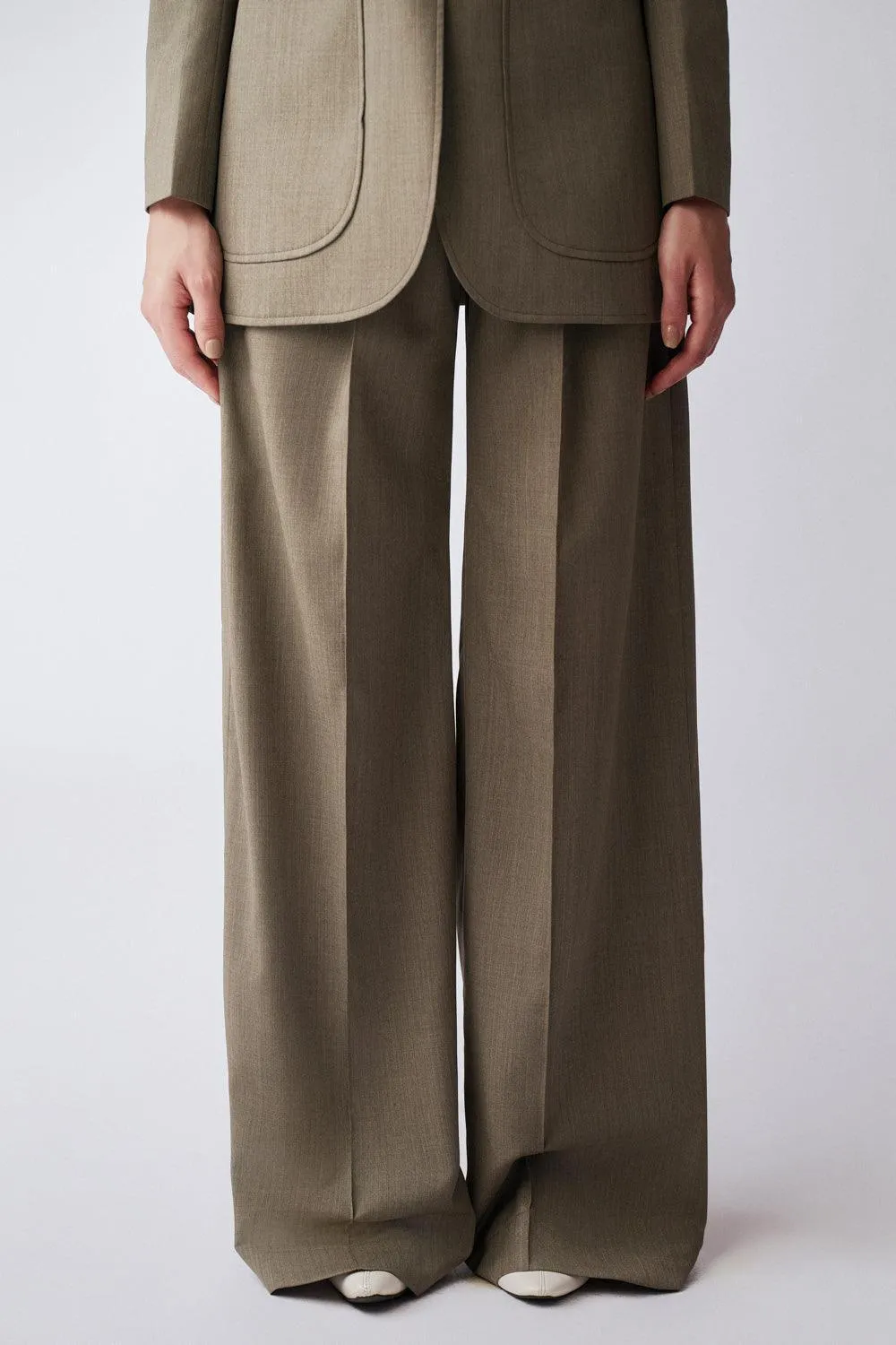 Euphony Straight Patch Pocket Poly Wool Blazer