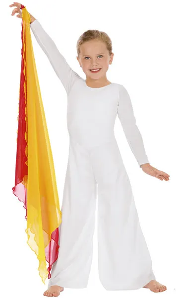 Eurotard 13842 Womens Simplicity Long Sleeve Wide Leg Praise Jumpsuit