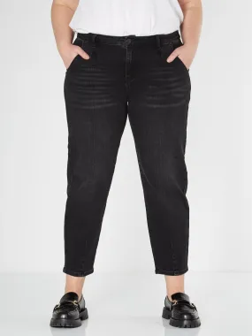 FIA BAGGY JEANS - Black Denim