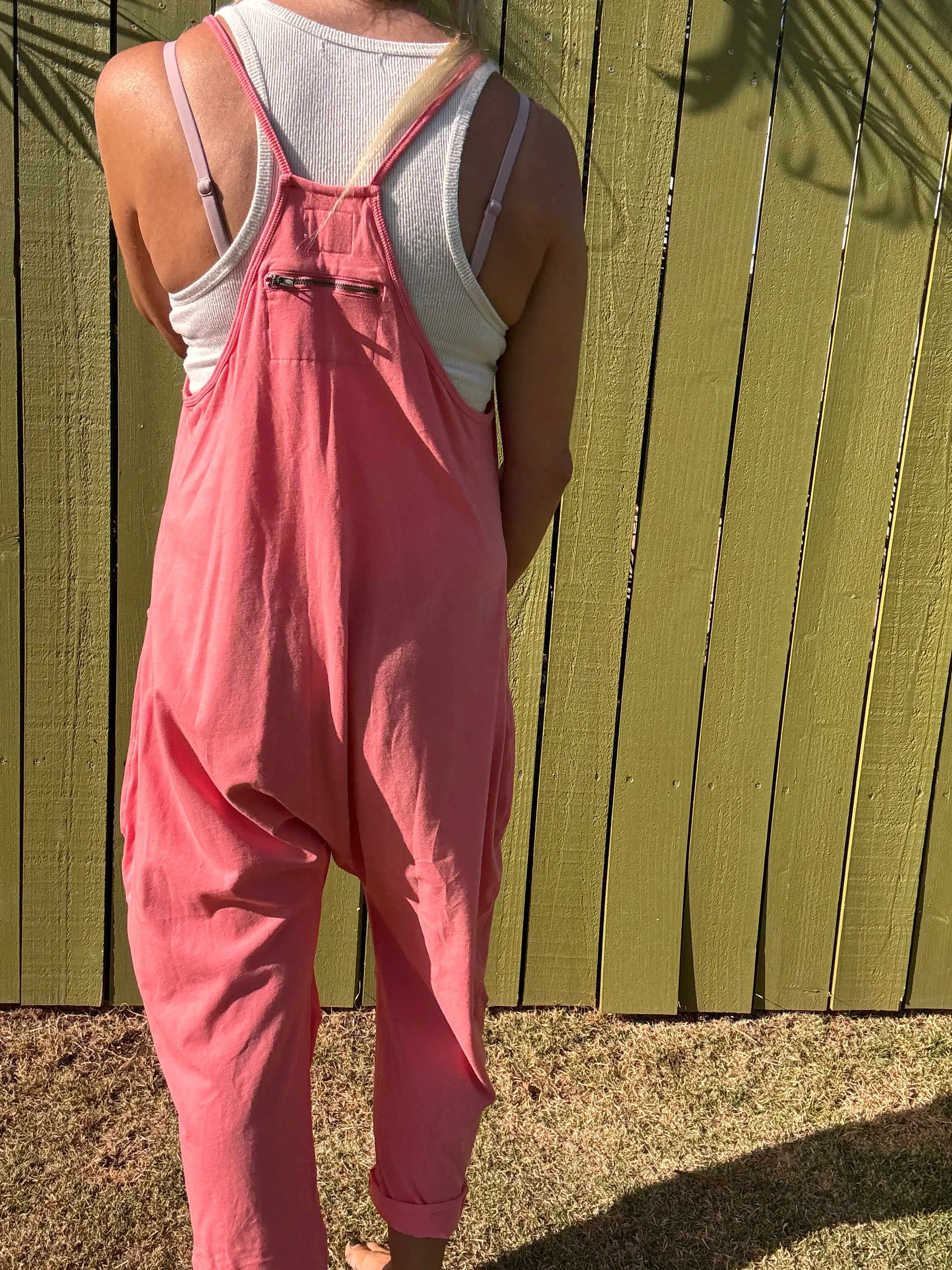 FREE PEOPLE Hot Shot Onesie-Hibiscus