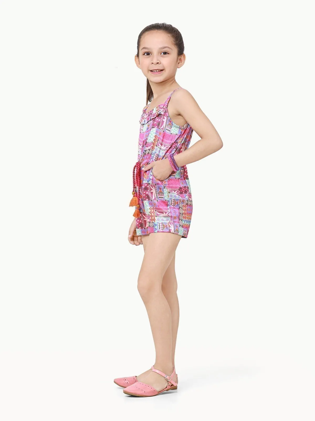 Girl's Pink Jumpsuit - EGTJSW22-017